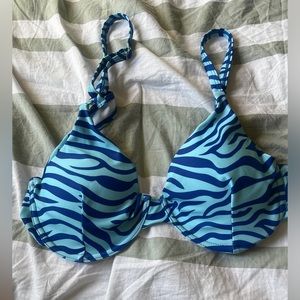 Brand new blue women’s bikini top